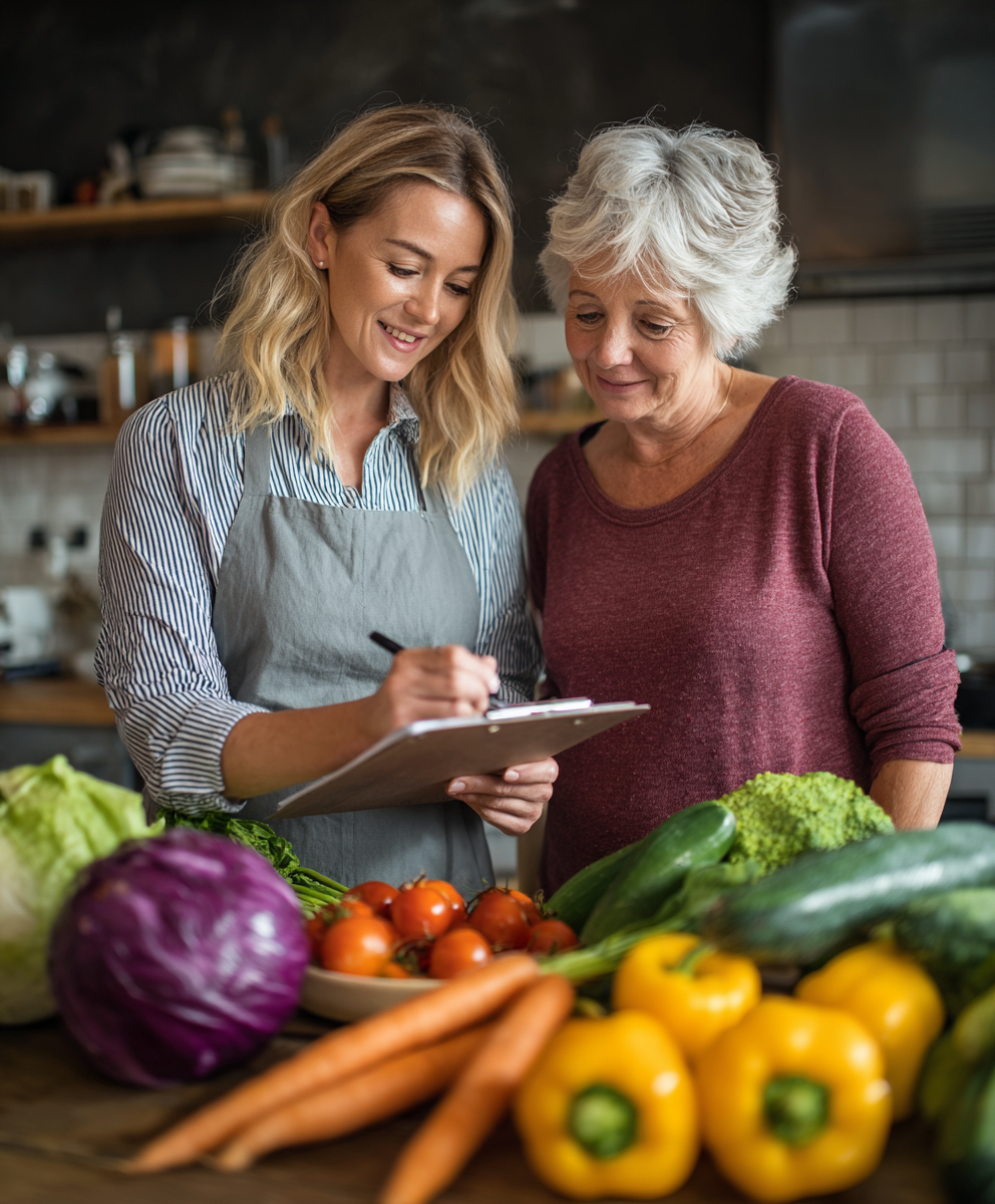 наш нутріціолог допомагає жінці скласти план харчування на тиждень